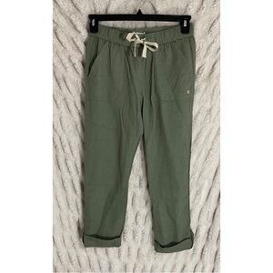 Roxy On The Seashore Mid Rise Linen/ Poplin Jogger Pants